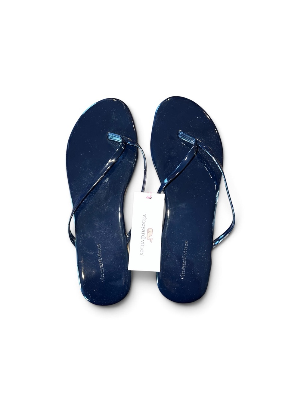 Vineyard Vines Nautical Navy Skinny Strap Flip Flops
